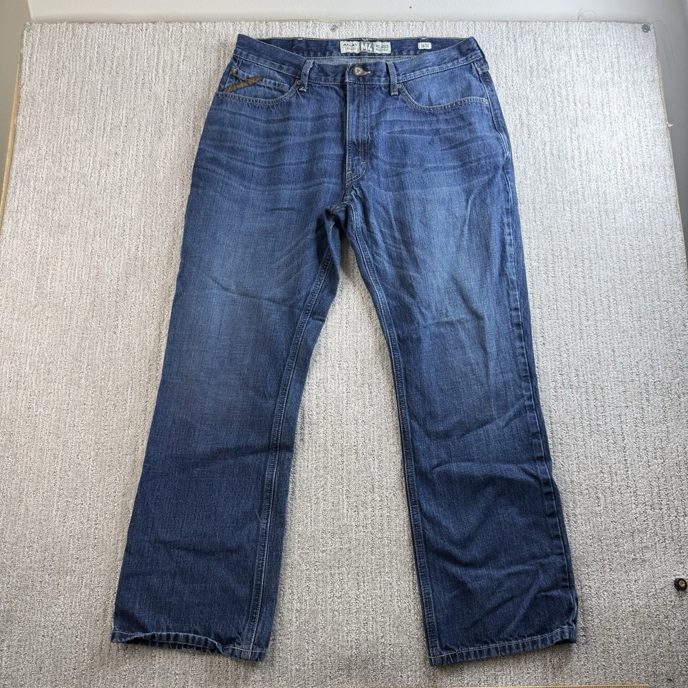Ariat Legacy M4 Relaxed Boot Cut Jeans Men's Size 36x30 Blue Denim